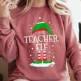 The Teacher Elf Christmas Family Matching Xmas Group For Men Women Comfort Colors Sweatshirt Crimson The Teacher Elf Christmas Family Matching Xmas Group For Men Women Comfort Colors Sweatshirt Crimson