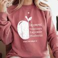 Teacher Empower Student Teacher Protest Supporter Red For Ed Comfort Colors Sweatshirt Crimson Teacher Empower Student Teacher Protest Supporter Red For Ed Comfort Colors Sweatshirt Crimson