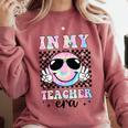 In My Teacher Era Groovy Tie Dye Back To School Cute Teacher Comfort Colors Sweatshirt Crimson In My Teacher Era Groovy Tie Dye Back To School Cute Teacher Comfort Colors Sweatshirt Crimson