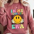 In My Teacher Era Retro Back To School Teacher Student Comfort Colors Sweatshirt Crimson In My Teacher Era Retro Back To School Teacher Student Comfort Colors Sweatshirt Crimson
