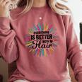 Teacher Flair Pen Art Lover School Supplies Comfort Colors Sweatshirt Crimson Teacher Flair Pen Art Lover School Supplies Comfort Colors Sweatshirt Crimson