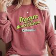 Teacher Halloween Tshirt Teacher From The Lagoon Men Women Comfort Colors Sweatshirt Crimson