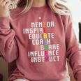 Teacher Inspirational Educator Favorite School Teacher Men Women Girls Kids Comfort Colors Sweatshirt Crimson