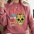 Teacher Life Got Me Feeling Un Poco Loco Comfort Colors Sweatshirt Crimson Teacher Life Got Me Feeling Un Poco Loco Comfort Colors Sweatshirt Crimson