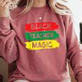 Teacher Magic Black History Month Educator For Men Women Comfort Colors Sweatshirt Crimson