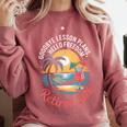 Teacher Retirement Shirts 2026 Goodbye Lesson Hello Freedom Comfort Colors Sweatshirt Crimson