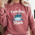 Teacher Shark Teacher For Men Women Comfort Colors Sweatshirt Crimson Teacher Shark Teacher For Men Women Comfort Colors Sweatshirt Crimson
