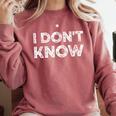 Teacher Shirts I Don't Know Idea For Teachers & Workers Adults - Small Short Sleeve Comfort Colors Sweatshirt Crimson Teacher Shirts I Don't Know Idea For Teachers & Workers Adults - Small Short Sleeve Comfort Colors Sweatshirt Crimson