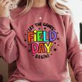 Teacher Student Field Day Let The Games Begin Field Day Comfort Colors Sweatshirt Crimson Teacher Student Field Day Let The Games Begin Field Day Comfort Colors Sweatshirt Crimson