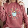 Teacher Supporter Bucket Filler Hero Comfort Colors Sweatshirt Crimson