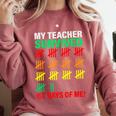 My Teacher Survived 67 Days Of Me School Kids Costume Comfort Colors Sweatshirt Crimson My Teacher Survived 67 Days Of Me School Kids Costume Comfort Colors Sweatshirt Crimson
