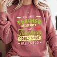 Teacher Teaching Assistant Aide Hero Comfort Colors Sweatshirt Crimson Teacher Teaching Assistant Aide Hero Comfort Colors Sweatshirt Crimson