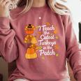 Teacher Thanksgiving I Teach The Cutest Turkeys In The Patch Comfort Colors Sweatshirt Crimson Teacher Thanksgiving I Teach The Cutest Turkeys In The Patch Comfort Colors Sweatshirt Crimson