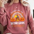 Teacher Thanksgiving Thankful For My Second Grade Turkeys Comfort Colors Sweatshirt Crimson