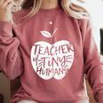 Teacher Of Tiny Humans Preschool Kindergarten Teacher Comfort Colors Sweatshirt Crimson