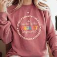 Teacher Of The Visually Impaired Appreciation Back To School Comfort Colors Sweatshirt Crimson Teacher Of The Visually Impaired Appreciation Back To School Comfort Colors Sweatshirt Crimson