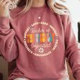 Teacher Of The Visually Impaired Back To School Team For Men Women Girls Kids Comfort Colors Sweatshirt Crimson Teacher Of The Visually Impaired Back To School Team For Men Women Girls Kids Comfort Colors Sweatshirt Crimson