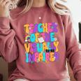 Teacher Of The Visually Impaired Blindness Awareness Comfort Colors Sweatshirt Crimson