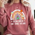 Teacher Of The Year Best Teacher Ever Men Women Comfort Colors Sweatshirt Crimson Teacher Of The Year Best Teacher Ever Men Women Comfort Colors Sweatshirt Crimson