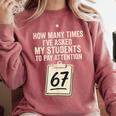 Teachers 67 Meme Comfort Colors Sweatshirt Crimson Teachers 67 Meme Comfort Colors Sweatshirt Crimson