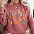 Teachers I Became A Teacher For The Money And Fame Men Women Comfort Colors Sweatshirt Crimson