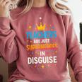 Teachers Are JUST Superheroes Fun School Comfort Colors Sweatshirt Crimson Teachers Are JUST Superheroes Fun School Comfort Colors Sweatshirt Crimson