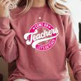 Come On Teachers Let's Go Teach Pink Back To School For Men Women Comfort Colors Sweatshirt Crimson Come On Teachers Let's Go Teach Pink Back To School For Men Women Comfort Colors Sweatshirt Crimson