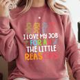 Teachers I Love My Job For All The Little Reasons Teacher Comfort Colors Sweatshirt Crimson Teachers I Love My Job For All The Little Reasons Teacher Comfort Colors Sweatshirt Crimson