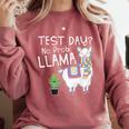 Teachers Testing Day Test Day No Prob Llama Teacher Comfort Colors Sweatshirt Crimson Teachers Testing Day Test Day No Prob Llama Teacher Comfort Colors Sweatshirt Crimson