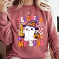 Teaching My Boos Ghost Teacher Cute Pencil Halloween Teacher Comfort Colors Sweatshirt Crimson Teaching My Boos Ghost Teacher Cute Pencil Halloween Teacher Comfort Colors Sweatshirt Crimson