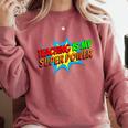 Teaching Is My Superpower Comic Back To School Teacher Comfort Colors Sweatshirt Crimson Teaching Is My Superpower Comic Back To School Teacher Comfort Colors Sweatshirt Crimson