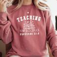 Teaching Tiny Disciples Christian Bible Verse Teacher Comfort Colors Sweatshirt Crimson Teaching Tiny Disciples Christian Bible Verse Teacher Comfort Colors Sweatshirt Crimson