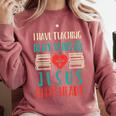 Teaching In My Veins Jesus In My Heart God Christian Teacher Comfort Colors Sweatshirt Crimson Teaching In My Veins Jesus In My Heart God Christian Teacher Comfort Colors Sweatshirt Crimson