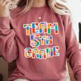 Team 5th Grade Building Blocks Bricks Theme Teacher Team For Men Women Kids Comfort Colors Sweatshirt Crimson Team 5th Grade Building Blocks Bricks Theme Teacher Team For Men Women Kids Comfort Colors Sweatshirt Crimson
