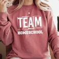 Team Homeschool Homeschooler Homeschooling Teacher Mom Kids Comfort Colors Sweatshirt Crimson Team Homeschool Homeschooler Homeschooling Teacher Mom Kids Comfort Colors Sweatshirt Crimson