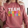 Team Kindergarten Shirt Boy Girl Teacher Graduation Comfort Colors Sweatshirt Crimson