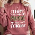 Team Music Teacher Camo Teacher Student Back To School Comfort Colors Sweatshirt Crimson Team Music Teacher Camo Teacher Student Back To School Comfort Colors Sweatshirt Crimson