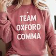 Team Oxford Comma English Majors And Teachers For Men Women Girls Kids Comfort Colors Sweatshirt Crimson Team Oxford Comma English Majors And Teachers For Men Women Girls Kids Comfort Colors Sweatshirt Crimson