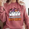 Team Preschool Boo Crew Halloween Teacher Student Costume Comfort Colors Sweatshirt Crimson Team Preschool Boo Crew Halloween Teacher Student Costume Comfort Colors Sweatshirt Crimson
