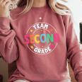 Team Second Grade Teacher Back To School 2nd Grade Squad Comfort Colors Sweatshirt Crimson