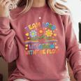Team SPED We Grow With The Flow Special Ed Teacher Comfort Colors Sweatshirt Crimson Team SPED We Grow With The Flow Special Ed Teacher Comfort Colors Sweatshirt Crimson