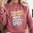 Team Sped Sped Teacher Special Education Teacher Team Comfort Colors Sweatshirt Crimson