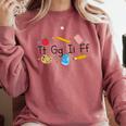 TGIF Teacher Alphabet Kindergarten Teacher Appreciation Comfort Colors Sweatshirt Crimson TGIF Teacher Alphabet Kindergarten Teacher Appreciation Comfort Colors Sweatshirt Crimson