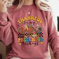 Thankful For My Preschool Turkeys Thanksgiving Teacher Fall Comfort Colors Sweatshirt Crimson