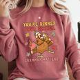 Thanksgiving Grammar Thankful English Teacher Fall Turkey Comfort Colors Sweatshirt Crimson