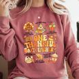Thanksgiving One Thankful Art Teacher Fall Groovy Men Women Comfort Colors Sweatshirt Crimson Thanksgiving One Thankful Art Teacher Fall Groovy Men Women Comfort Colors Sweatshirt Crimson