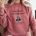 Thomas Jefferson USA History Teacher Student Comfort Colors Sweatshirt Crimson