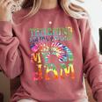 Tie Dye Teaching Social Studies Is My Jam Sunglasses Teacher Comfort Colors Sweatshirt Crimson