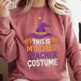 This Is My Tired Teacher Costume Halloween Premium Tri-Blend Comfort Colors Sweatshirt Crimson This Is My Tired Teacher Costume Halloween Premium Tri-Blend Comfort Colors Sweatshirt Crimson
