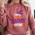 Tired Teacher Costume For Halloween Teachers Comfort Colors Sweatshirt Crimson